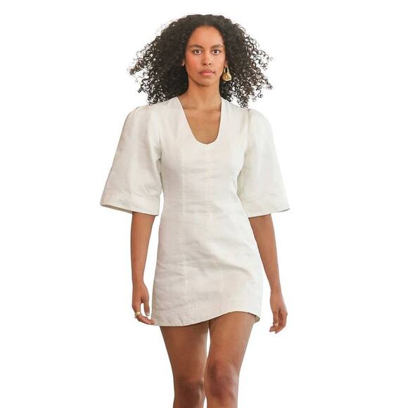 Aje Dresses & Skirts - AJE Hunter Twisted Back Mini Dress in Ivory AU 10 US 6